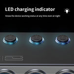 PD 35W Fast Charging Car Charger 3 in 1 Cigarette Lighter Adapter 120W 5 USB Ports for Multiple Devices