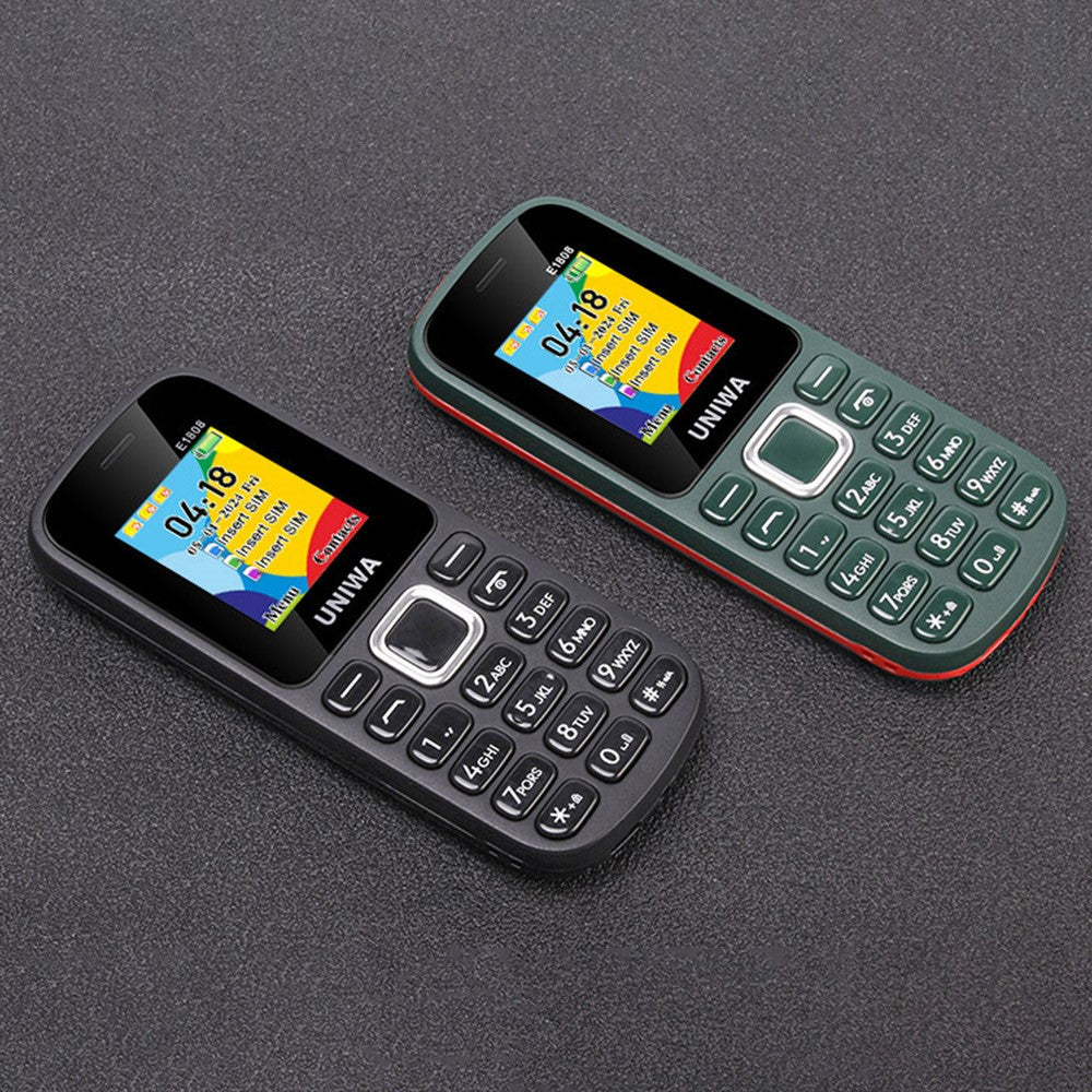 UNIWA E1808 1.77 Inch 3 SIM Card 3 Standby Phone with Flashlight Radio Function