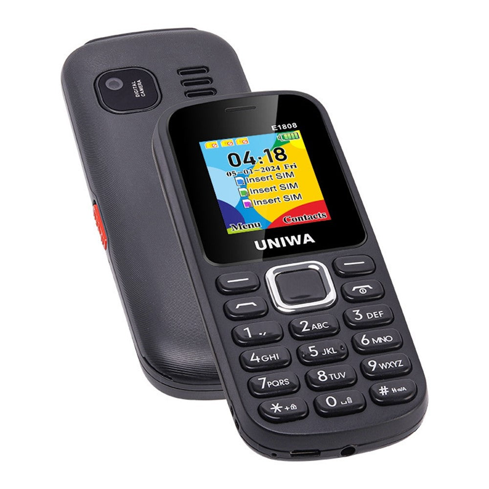 UNIWA E1808 1.77 Inch 3 SIM Card 3 Standby Phone with Flashlight Radio Function