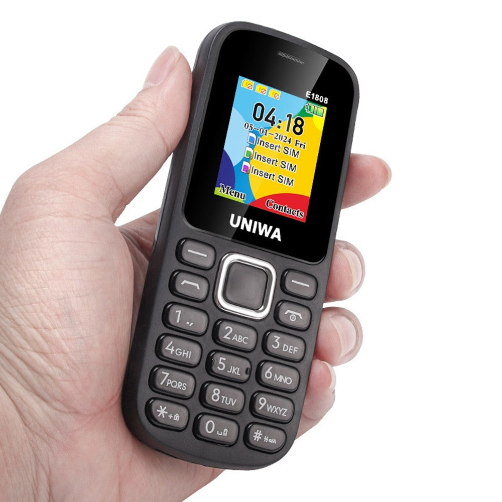 UNIWA E1808 1.77 Inch 3 SIM Card 3 Standby Phone with Flashlight Radio Function