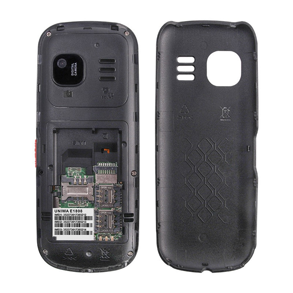 UNIWA E1808 1.77 Inch 3 SIM Card 3 Standby Phone with Flashlight Radio Function
