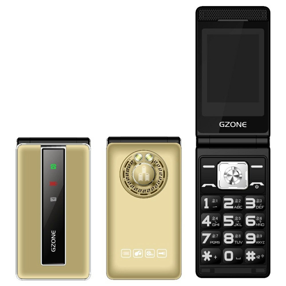 N69 Dual Screen Flip Phone 2G Long Standby Large Battery Big Speaker Mobile Phone