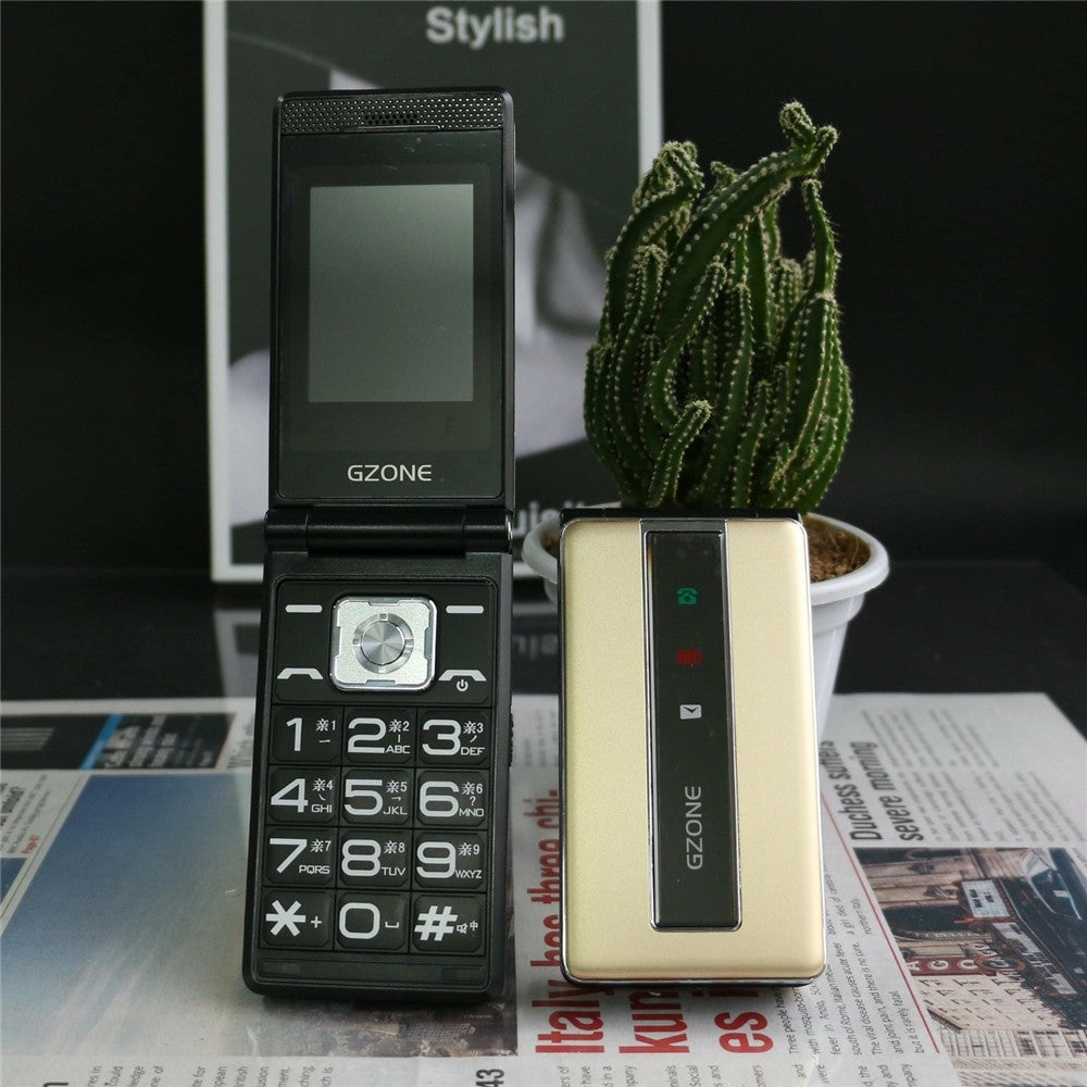 N69 Dual Screen Flip Phone 2G Long Standby Large Battery Big Speaker Mobile Phone