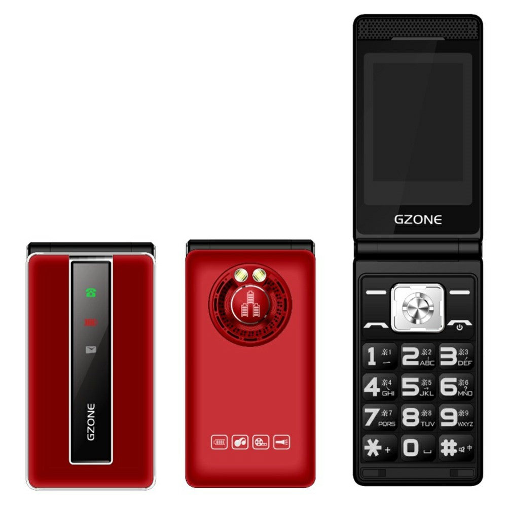 N69 Dual Screen Flip Phone 2G Long Standby Large Battery Big Speaker Mobile Phone