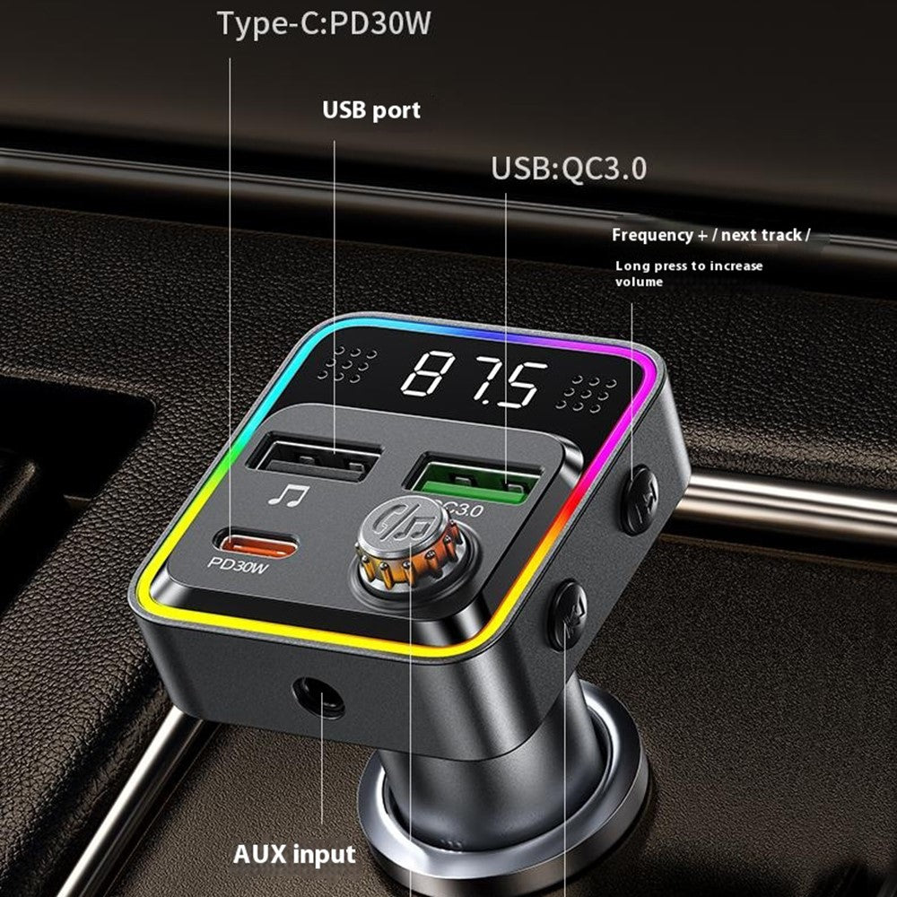 WEKOME WP-C62 48W Bluetooth-compatible MP3 Car Charger Fast Charging Dual USB Charger