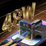 WEKOME WP-C62 48W Bluetooth-compatible MP3 Car Charger Fast Charging Dual USB Charger