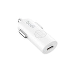 BUDI CC062TTTW USB-C 33W Car Charger Set with 1.2m 60W Type-C to Type-C Cable Mini Cigarette Lighter Adapter
