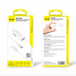 BUDI CC062TTTW USB-C 33W Car Charger Set with 1.2m 60W Type-C to Type-C Cable Mini Cigarette Lighter Adapter