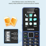 UNIWA V2000 2.4 Inch 4G Bar Phone Dual SIM Dual Standby Feature Phone