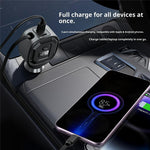 GE10 Voltage Display Car Charger with Retractable Cable PD 65W Fast Charging Adapter Temperature Control Protection