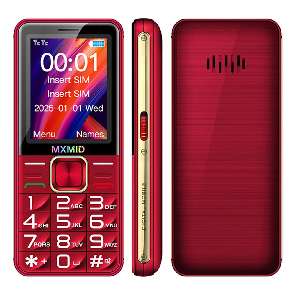 MXMID G880pro 2.4 Inch Display Phone Dual SIM Standby Bar Phone with Big Keys / Flashlight