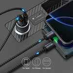 DEVIA EA507 Extreme Speed Series PD 30W + QC3.0 18W Biloplader i Metal med Dobbelt USB-A Type-C-port