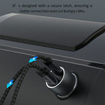 DEVIA EA507 Extreme Speed Series PD 30W + QC3.0 18W Biloplader i Metal med Dobbelt USB-A Type-C-port