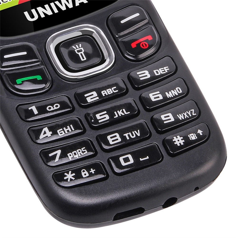 UNIWA E1803 Dual SIM Dual Standby 2G Feature Phone Physical Keypad LED Flashlight Camera Phone