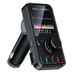 C19 Bil Bluetooth-kompatibel MP3-afspiller PD 30W hurtigopladning FM-radio-sender Håndfri opkald