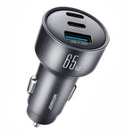 JOYROOM JR-CCN19 65W Billader 3 porte USB-C PD 35W QC3.0 Hurtigopladning Cigarettænderadapter
