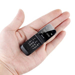 LONG-CZ J9 Flip Mobile Phone Bluetooth-compatible Dial Small Phone Supports 2G Network GSM 850 / 900 / 1800 / 1900MHz