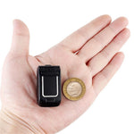LONG-CZ J9 Flip Mobile Phone Bluetooth-compatible Dial Small Phone Supports 2G Network GSM 850 / 900 / 1800 / 1900MHz