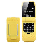 LONG-CZ J9 Flip Mobile Phone Bluetooth-compatible Dial Small Phone Supports 2G Network GSM 850 / 900 / 1800 / 1900MHz
