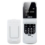 LONG-CZ J9 Flip Mobile Phone Bluetooth-compatible Dial Small Phone Supports 2G Network GSM 850 / 900 / 1800 / 1900MHz
