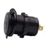 ZH-526F Dual USB Port Car Charger 4.2A Fast Charging Power Charger with Dual LED Ring Light