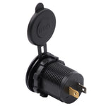 CS-526 USB 2.1A Oplader Dobbelt USB-port Biloplader med Dobbelt LED-ringlys