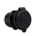 CS-526 USB 2.1A Oplader Dobbelt USB-port Biloplader med Dobbelt LED-ringlys