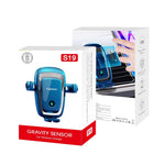S19 15W Wireless Phone Charger Car Air Vent Holder Mount Gravity Sensing Auto Clamping Phone Stand Holder Qi Wireless Fast Charger