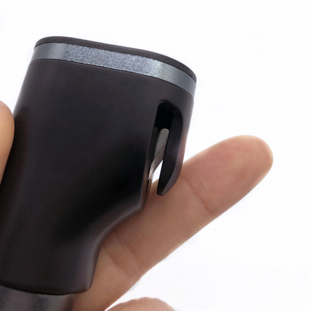 Dobbelt USB Biloplader Digitalt Display Bilopladningsstik Sikkerhed med Selekniv Hammer Glasrudehammer