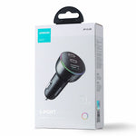 JOYROOM JR-CL26 3-ports (2PD+1USB) biloplader QC3.0+PD3.0 70W hurtigopladende mobiladapter med farverig LED-lampe