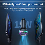 CS6 Rear Seat Extended Car Charger Multi-Port Fast Car Charger with Bluetooth-compatible MP3 Play, FM Transmitter Function