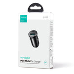 JOYROOM CCN05 Mini 30W USB + Type-C Phone Fast Charging Adapter Aluminum Alloy Car Charger