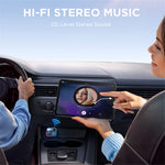 JOYROOM JR-CCB01 Dual mikrofon Bluetooth-kompatibel håndfri opkald musikafspiller 48W Bil Hurtigoplader FM-sender