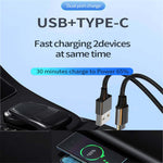 P35 Clear Design 48W Car Charger for Cell Phone, Tablet, Camera, Type-C PD 30W + USB QC 3.0 18W Fast Charging Charger Station