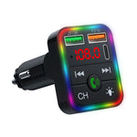 P2 Car Player Charger Dual USB Port Cigarette Lighter Car Charger Support Bluetooth-compatible Hands Free Calling
