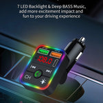 P2 Car Player Charger Dual USB Port Cigarette Lighter Car Charger Support Bluetooth-compatible Hands Free Calling