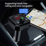 X9 Car MP3 Player Automatic Power-off Memory Bluetooth-compatible Call FM Transmitter with Dual USB Ports