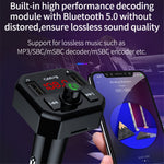 X9 Car MP3 Player Automatic Power-off Memory Bluetooth-compatible Call FM Transmitter with Dual USB Ports