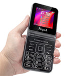 F265 2.55 Inches Cell Phone 4 SIM Cards Keypad Folding Mobile Phone