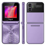 F265 2.55 Inches Cell Phone 4 SIM Cards Keypad Folding Mobile Phone