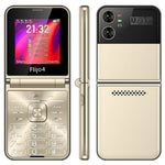 F265 2.55 Inches Cell Phone 4 SIM Cards Keypad Folding Mobile Phone