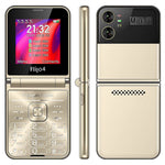 F265 2.55 Inches Cell Phone 4 SIM Cards Keypad Folding Mobile Phone