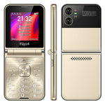F265 2.55 Inches Cell Phone 4 SIM Cards Keypad Folding Mobile Phone