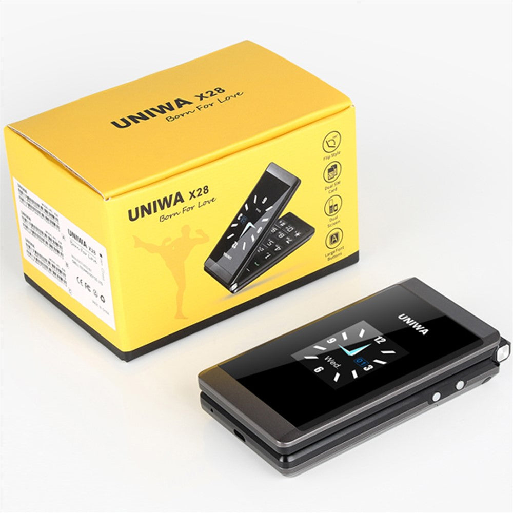 UNIWA X28 2.8-Inch Dual-Screen Display 2G Bar Phone