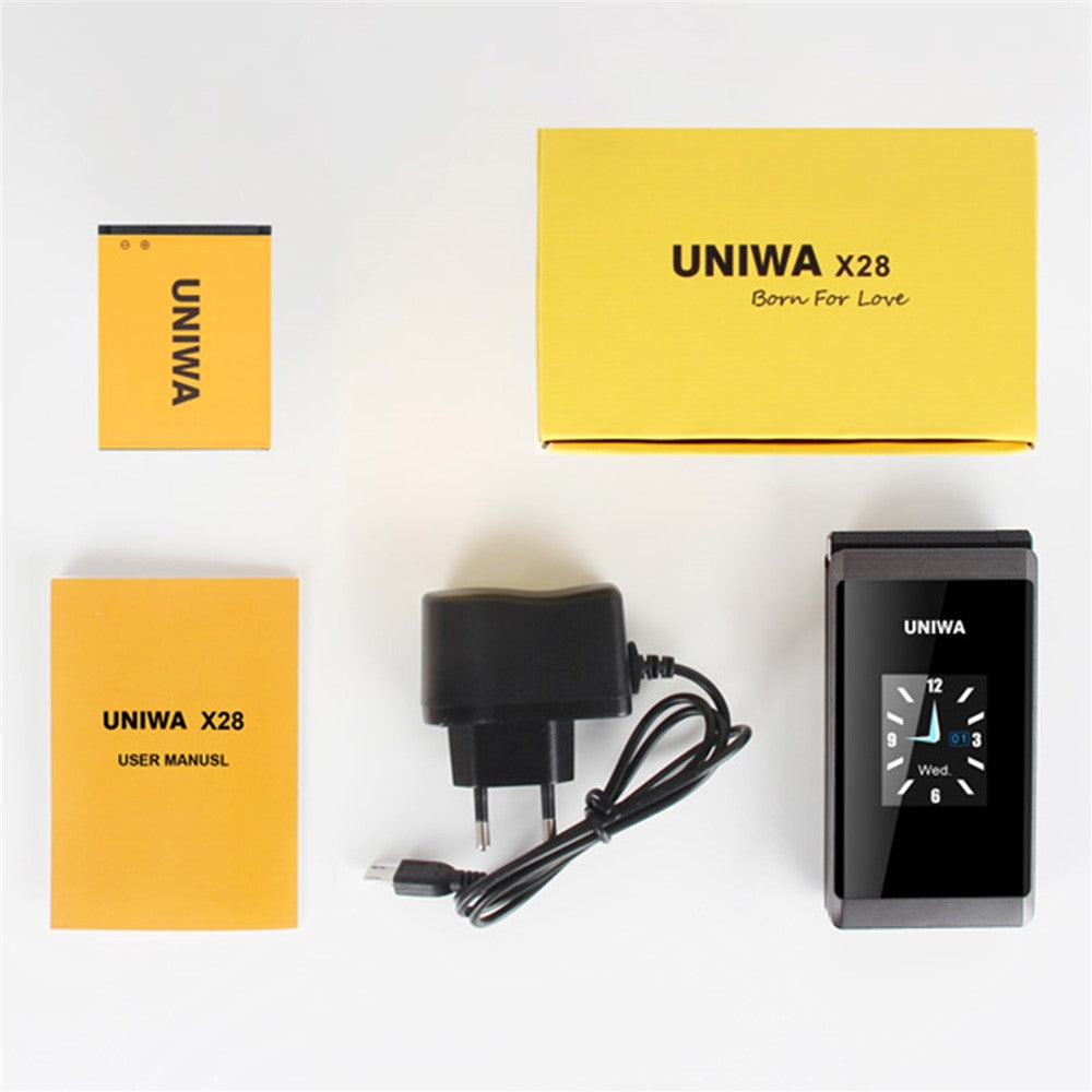 UNIWA X28 2.8-Inch Dual-Screen Display 2G Bar Phone