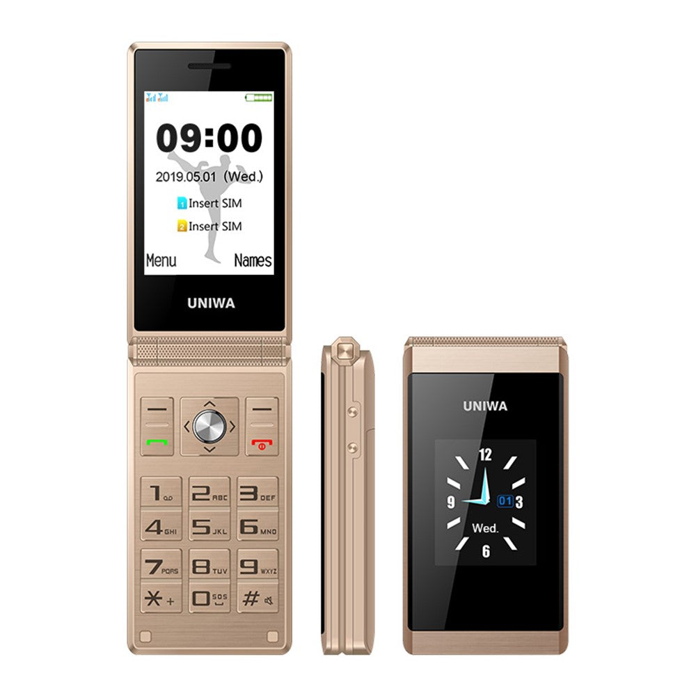 UNIWA X28 2.8-Inch Dual-Screen Display 2G Bar Phone