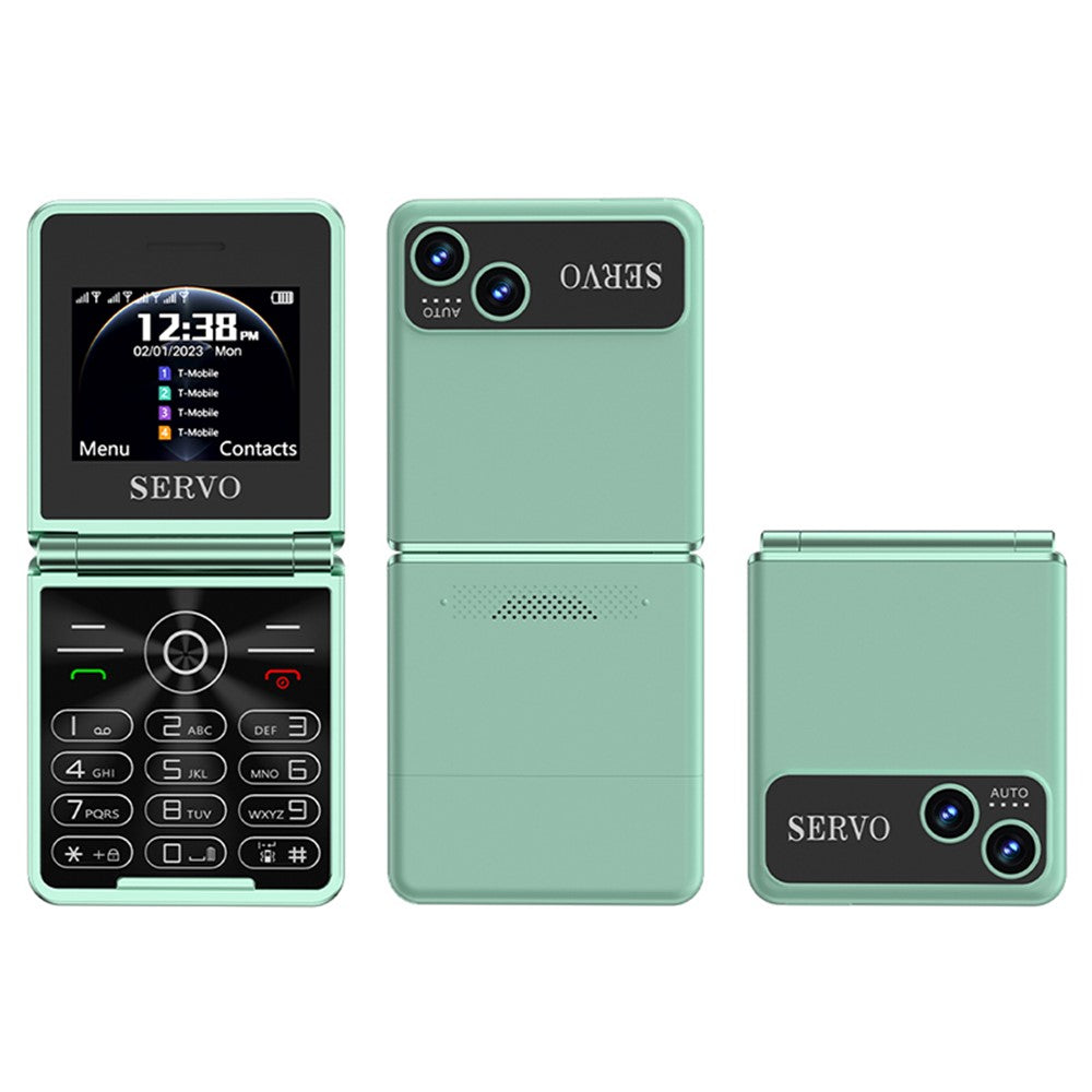 SERVO IP15 Flip Foldable 2G Phone 2.4 inch HD Screen