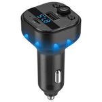 C1 Car Bluetooth-compatible MP3 Player Adapter Hands-free Charging Station with USB+Type-C Ports