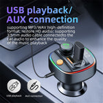C4S Bluetooth-compatible 5.3 FM Transmitter with Digital Display for Car PD 30W+QC 3.0 Car Charger Audio MP3 Player
