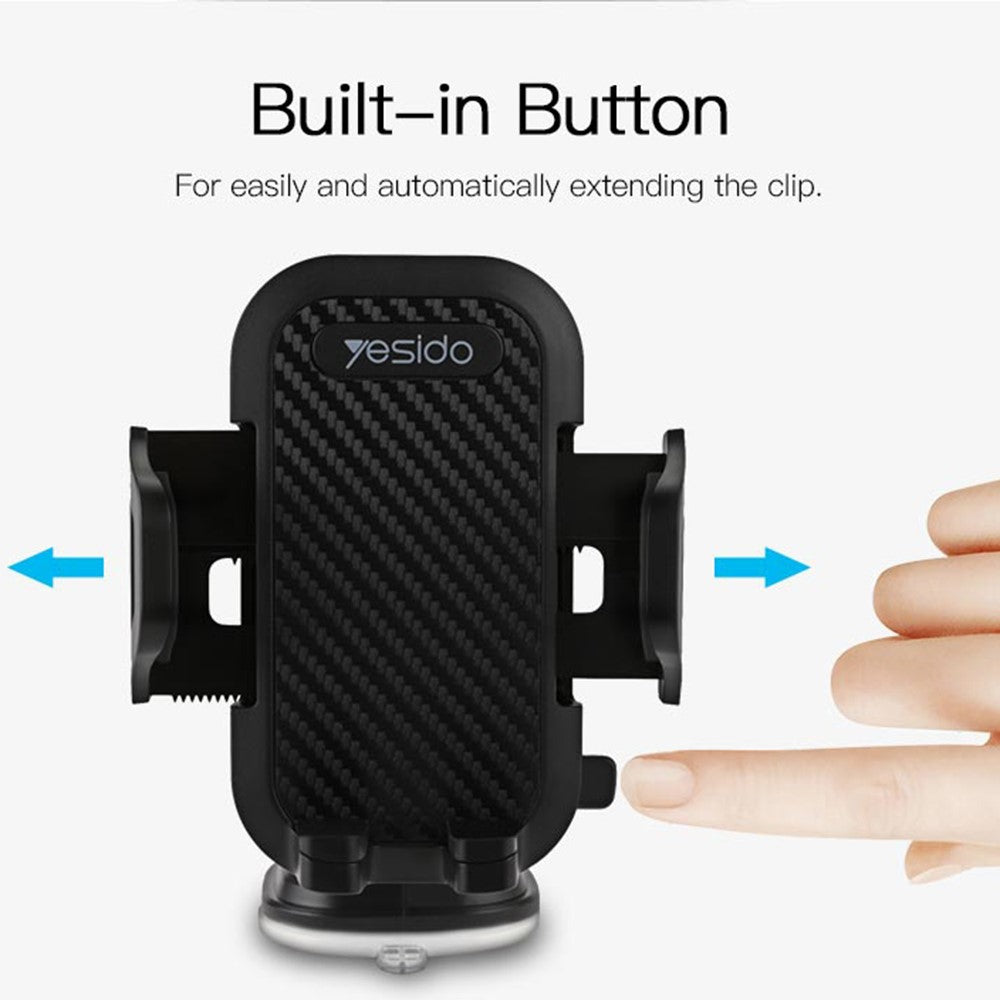 YESIDO C23 Car Suction Tray Dashboard Holder Mobile Phone Holder Windshield Holder
